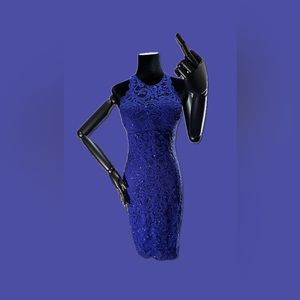 Sequin Hearts // Size 5 // Royal Blue // Mini Dress